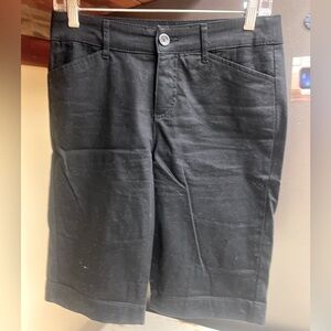 St. John's Bay Black Bermuda Shorts